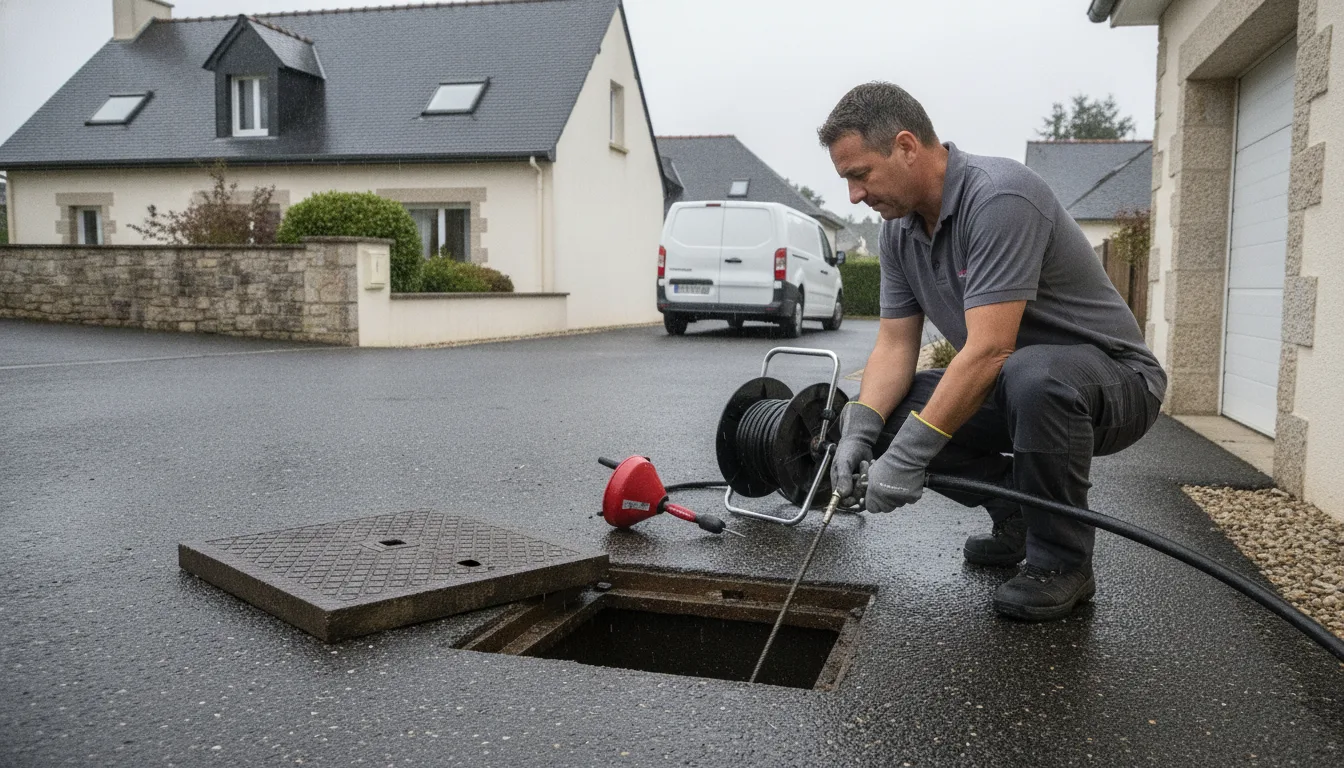 Débouchage canalisation Nantes Centre – méthode / geste technique